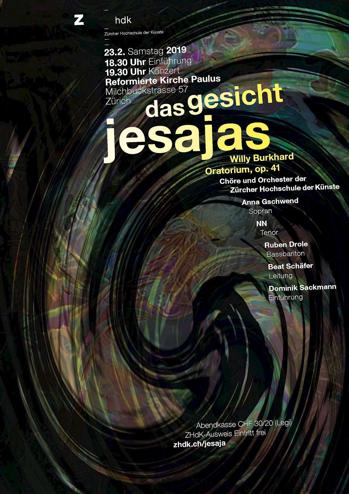 Chor- und Orchesterkonzert: Das Gesicht Jesajas