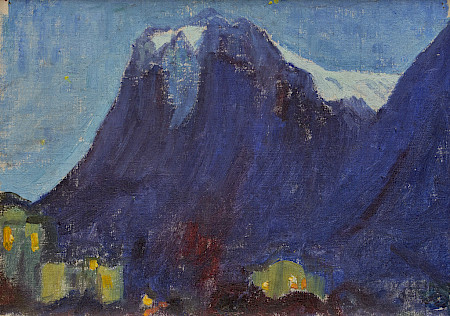 Sigismund Righini: Wetterhorn. Grindelwald, 1908, Öl auf Leinwand, Inv.Nr. SR 46. Foto: Reto Pedrini © Stiftung Righini-Fries, Zürich.