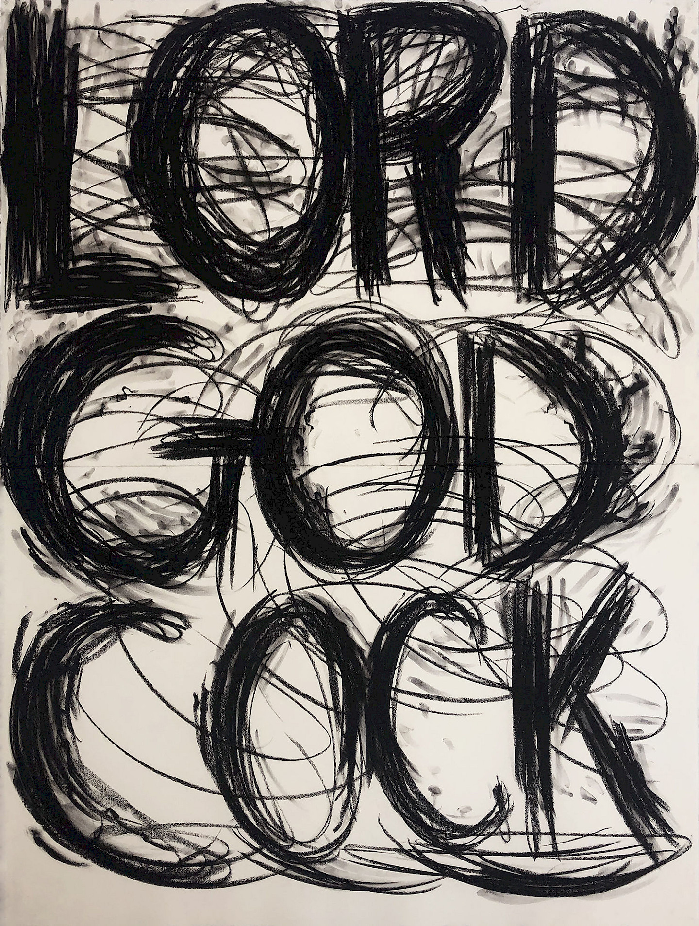 Judith Bernstein, Lord God Cock, 1995, Courtesy Studio Judith Bernstein