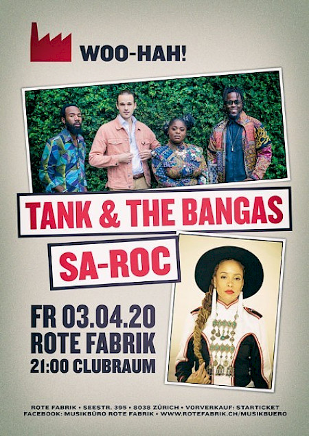 Poster Tank & The Bangas verschoben: 22.08.20