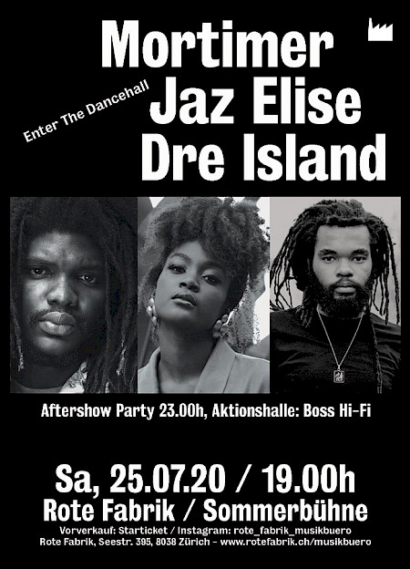 Poster Mortimer / Dre Island / Jaz Elise