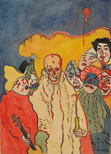 James Ensor, Les masques et la mort, 1898