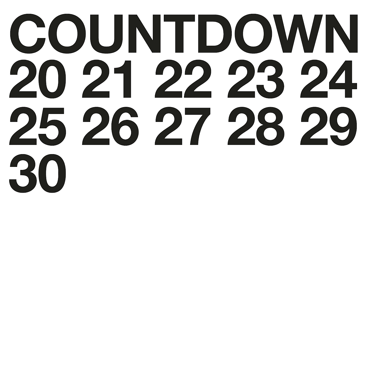 © Countdown 2030