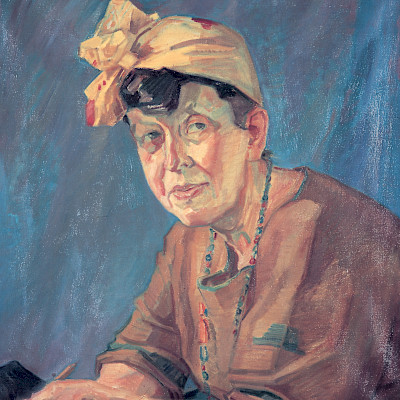 Willy Fries: Die Malerin Marianne Werefkin, 1921, Öl auf Leinwand. © Collezione Comune di Ascona