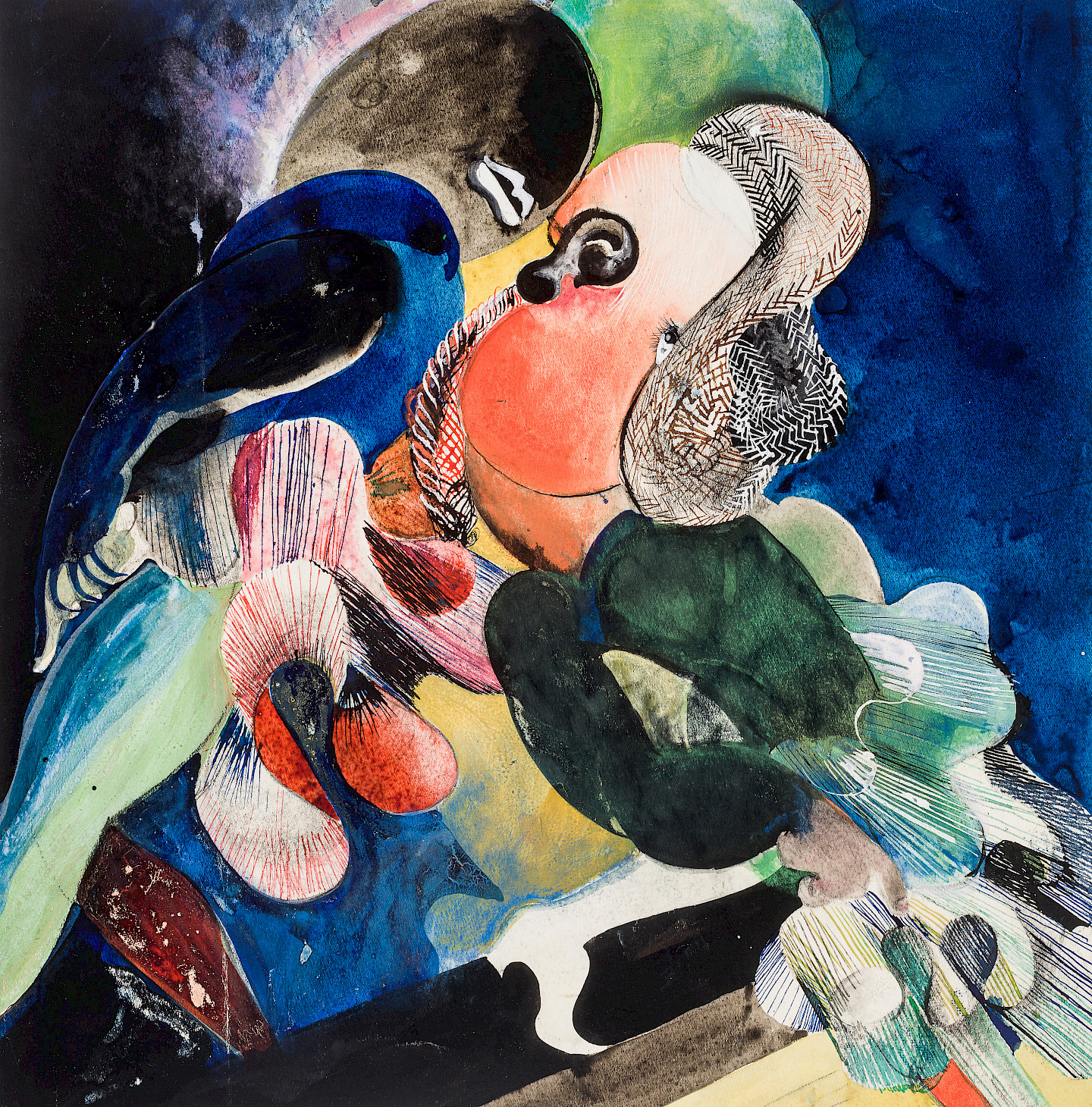 Friedl Dicker-Brandeis, Flirtendes Paar II (1921–1923)
© Kunstsammlung und Archiv der Universität für angewandte Kunst Wien, 
Foto: Manuel Carreon Lopez