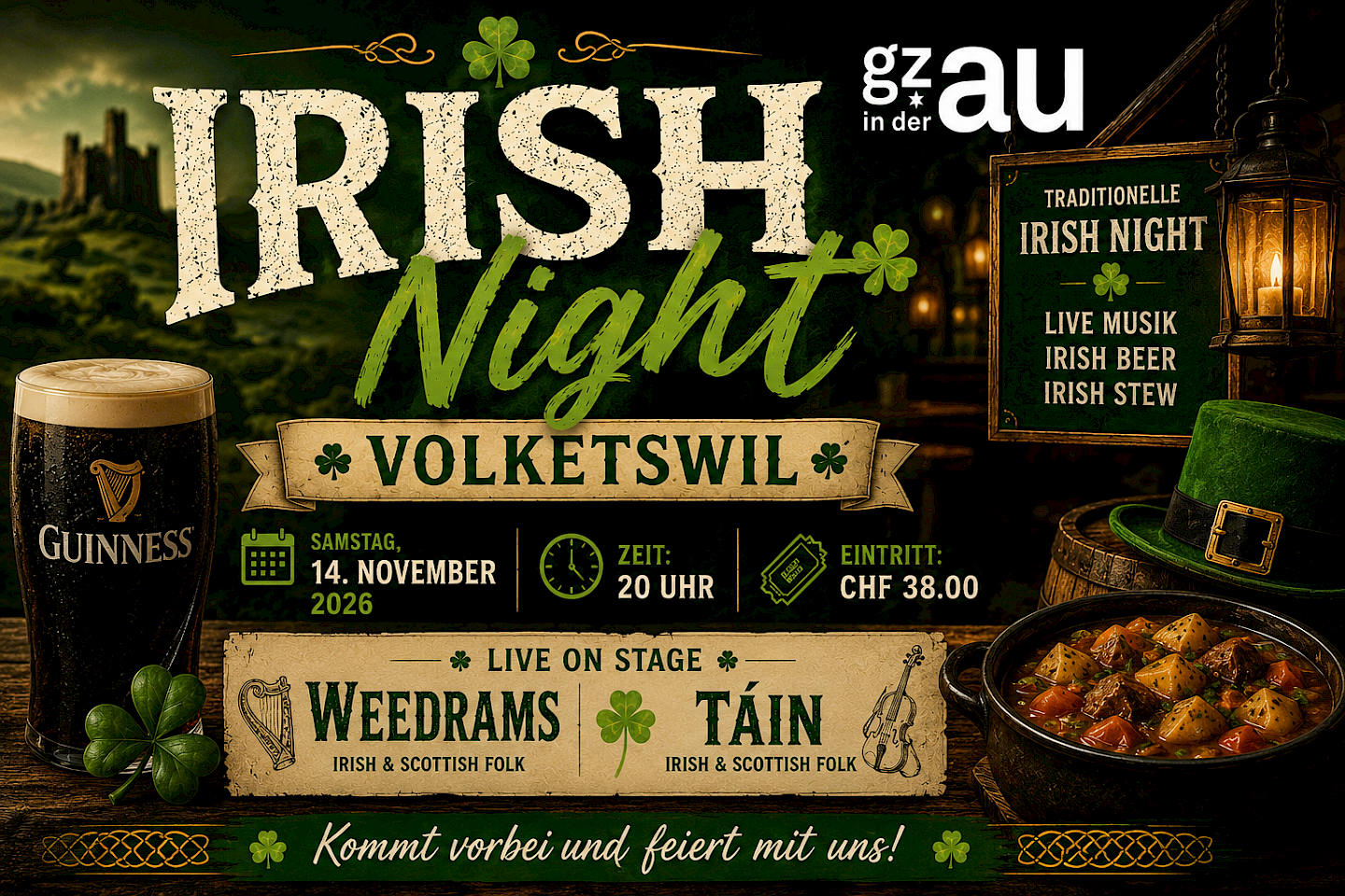 Irish Night in Volketswil with Weedrams & Táin