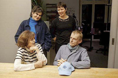 Lis Künzli, Romana Ganzoni, Karin Rey, Samuel Herzog (von links) ©© Rotpunktverlag