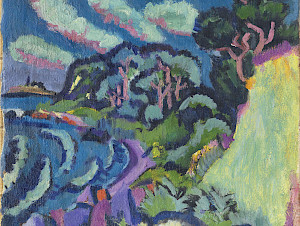 Ernst Ludwig Kirchner Mexikobucht auf Fehmarn, 1912 Öl auf Leinwand, 50,5 × 50,5 cm Privatsammlung Deutschland