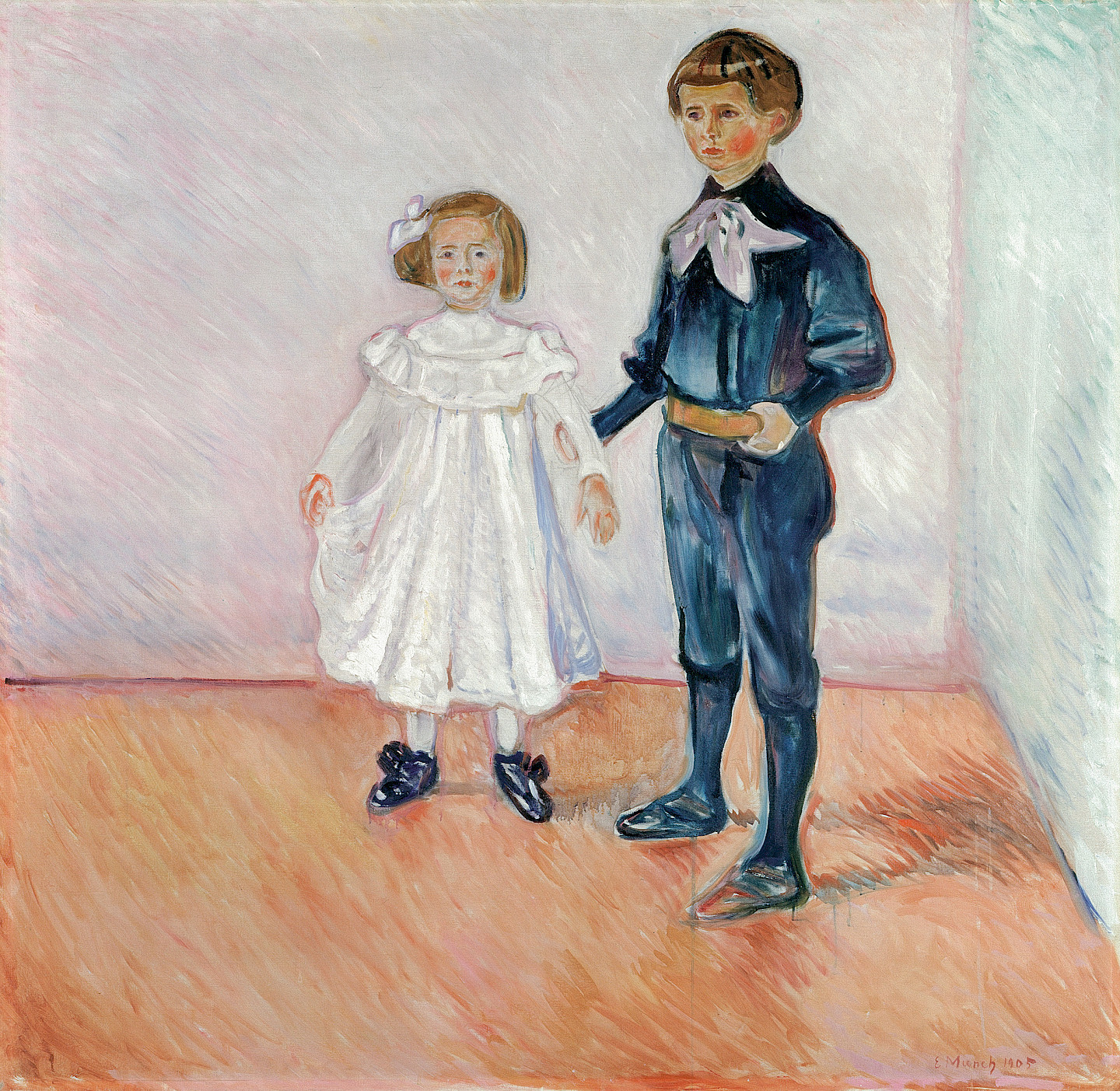 Edvard Munch, Kinderbild (Erdmute und Hans-Herbert Esche), 1905 Öl auf Leinwand, 148 x 162,5 cm Kunsthaus Zürich, Leihgabe der Herbert Eugen Esche-Stiftung, 1997