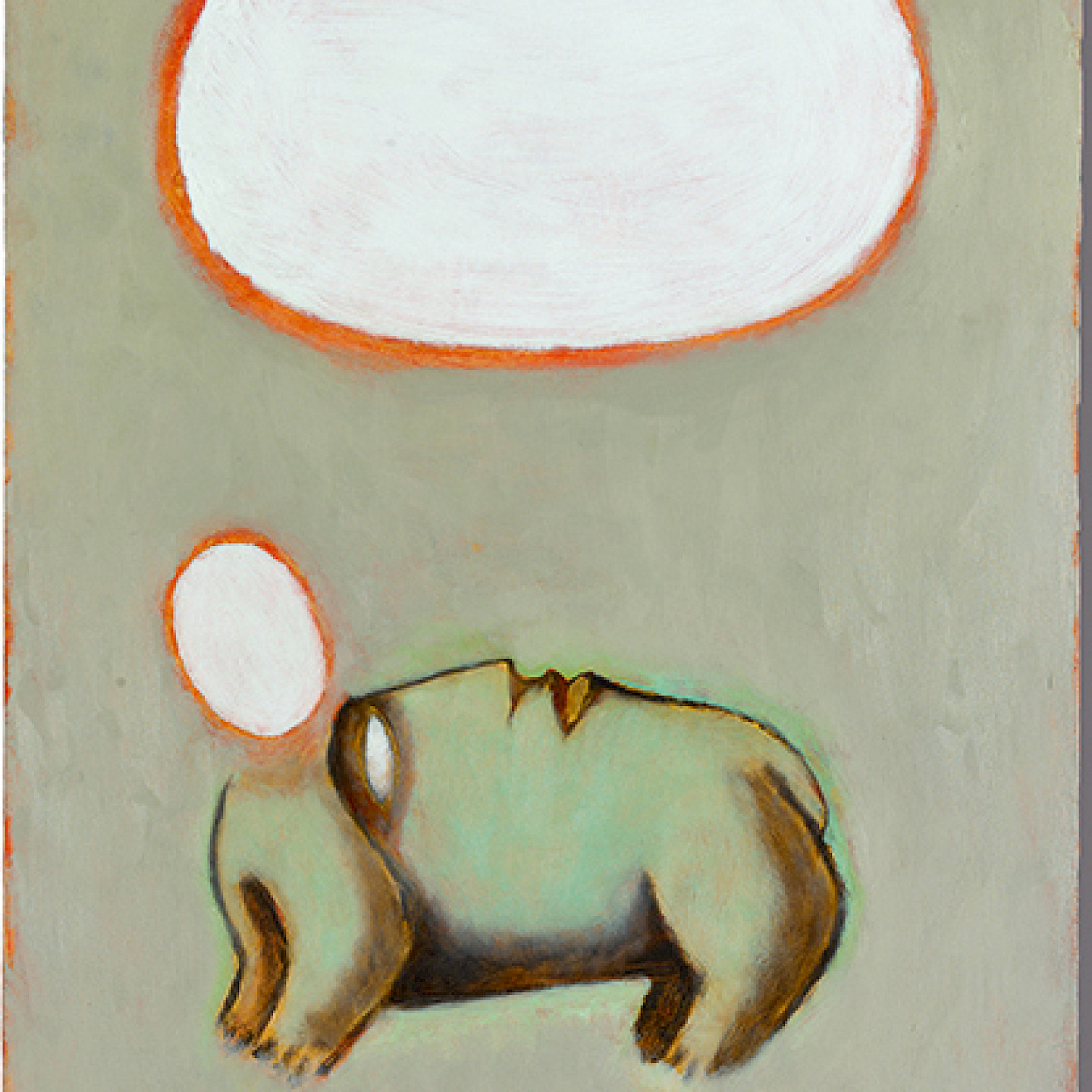 Sergio Tappa, «Come acceso», 2005, Mischtechnik auf Wabenplatte, 120 x 80 x 6 cm