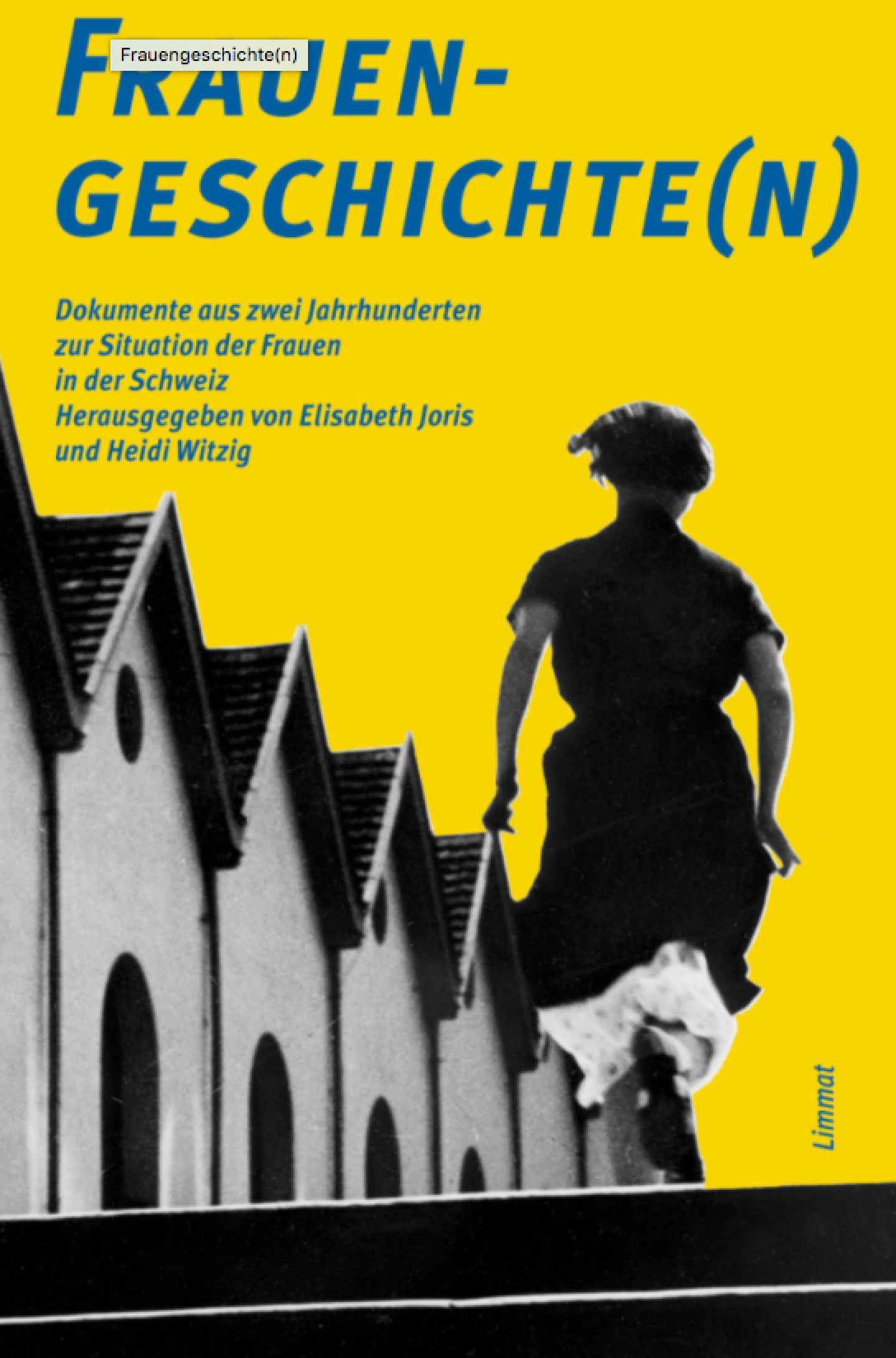 Buchdeckel von «Frauengeschichte(n)» (Limmat Verlag, 1986)