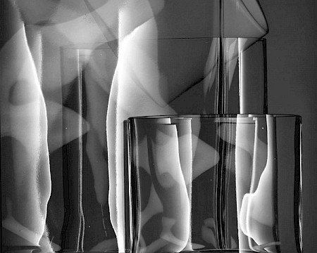 Hans Hansen: Plakatmotiv Ausstellung Eiswasserglas (Bildausschnitt quer)